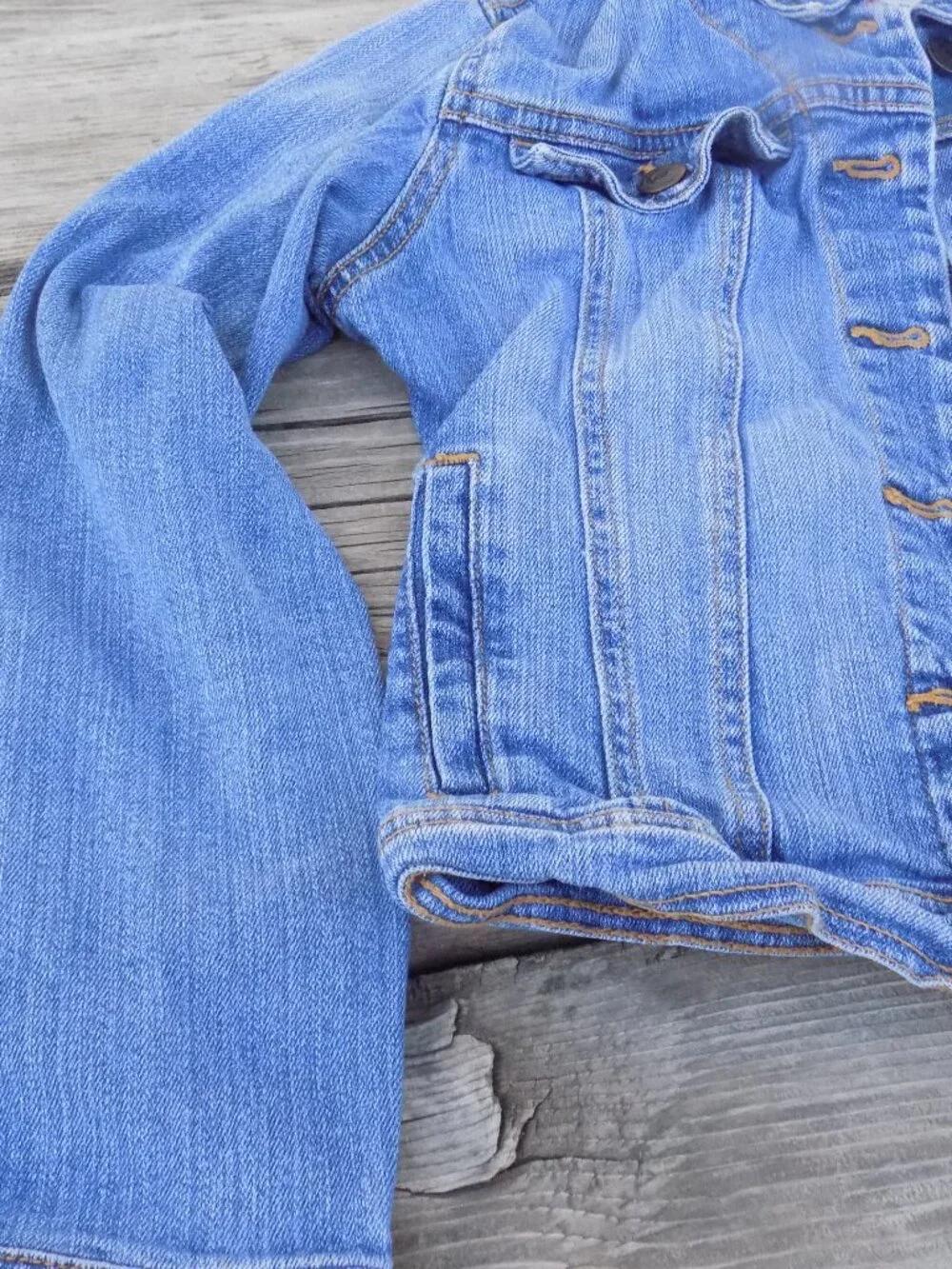 Old Navy Jacket Denim, Button Up Pockets,  Girls *